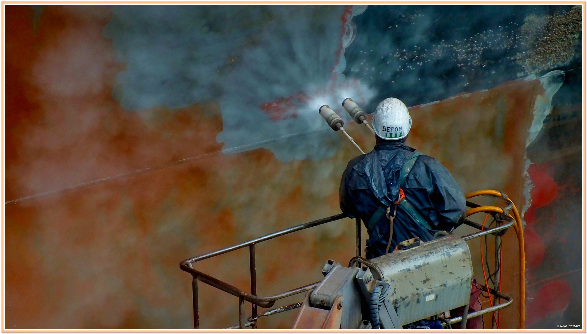 Rene Cottave décapage à l'eau